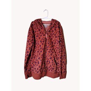 Cat Jack Sweatshirt Girls 14 Long Sleeve Full Zip Pockets Heart Print